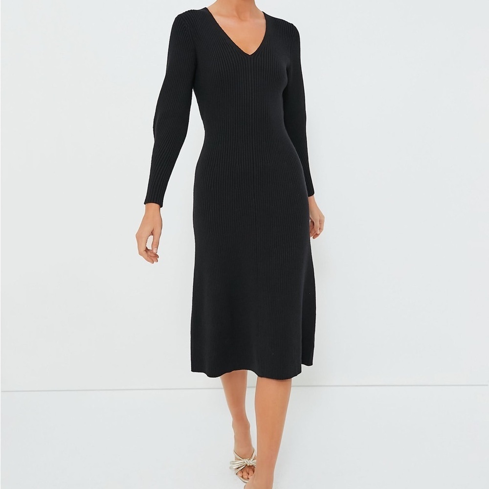 Tuckernuck Dress Hyacinth House Brigid‎ Ribbed Knit Sweater Midi Sz XS - Picture 2 of 12